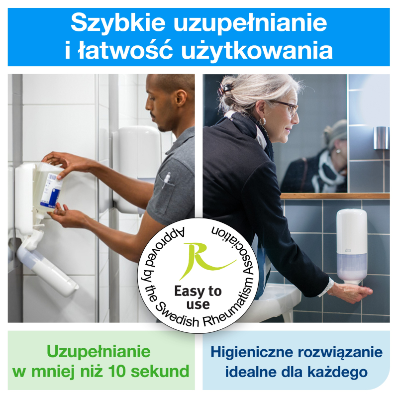 Żel S1 Dezynfekcja TORK 420108 1L Karton x6 szt.